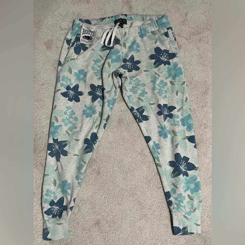 Roots Blue Floral Joggers